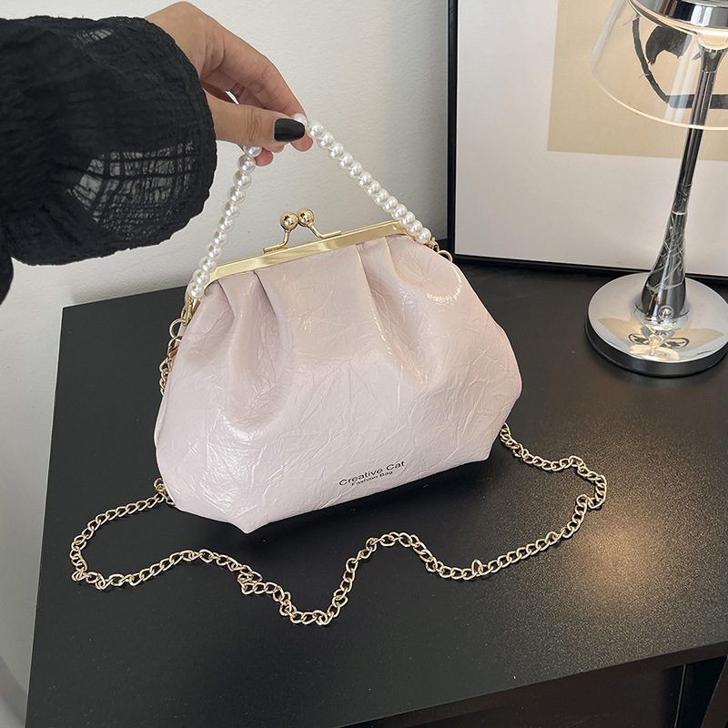 Pearl Top-Handle Crossbody Bag view 4