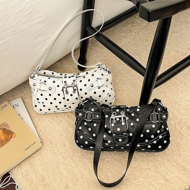 Polka Dot Shoulder Crossbody Bag