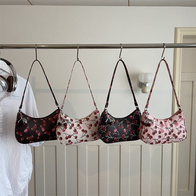 Cherry Print Crossbody Shoulder Bag