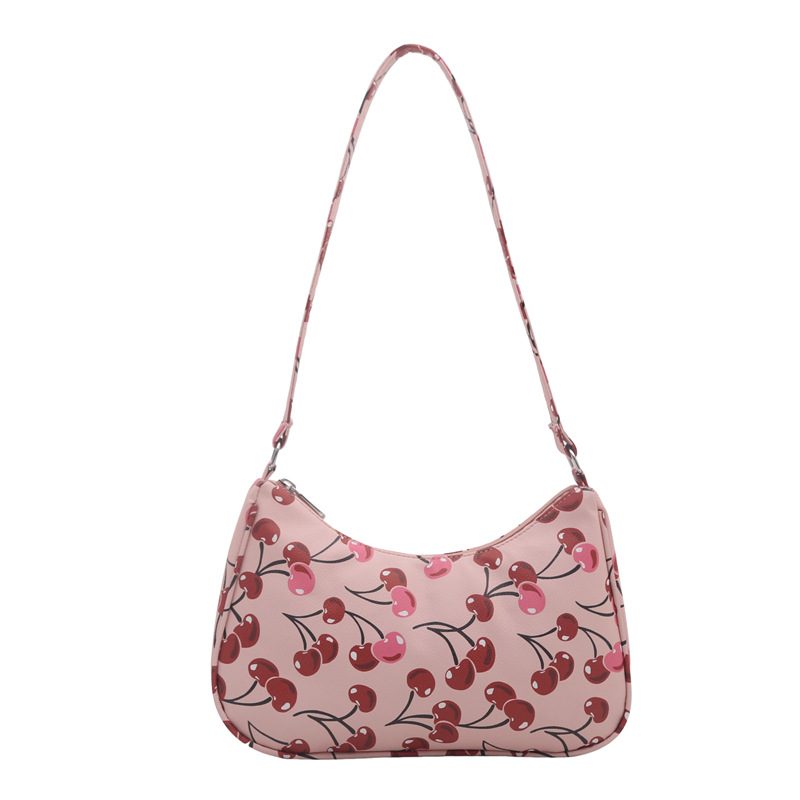Cherry Print Crossbody Shoulder Bag view 11