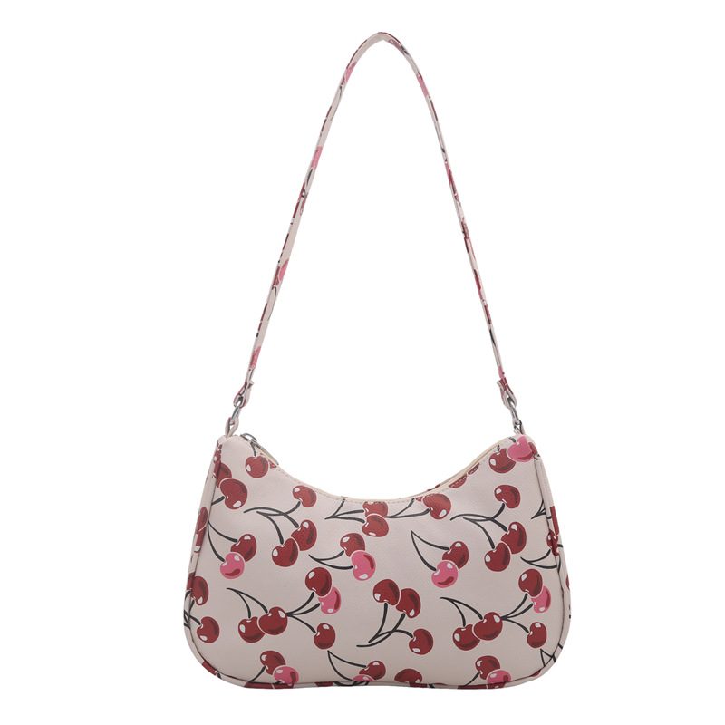 Cherry Print Crossbody Shoulder Bag view 12