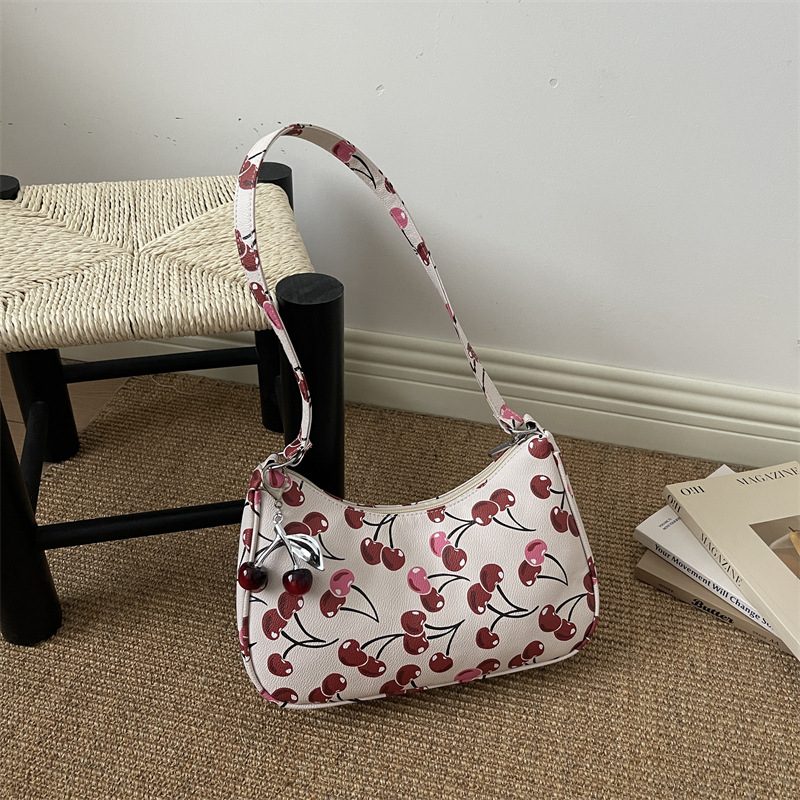 Cherry Print Crossbody Shoulder Bag view 2