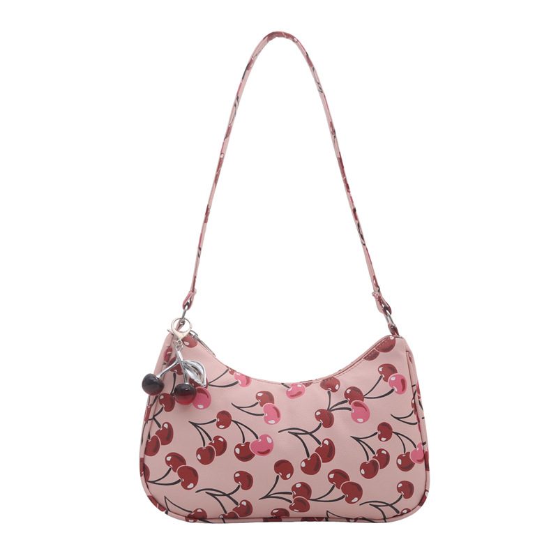 Cherry Print Crossbody Shoulder Bag view 7