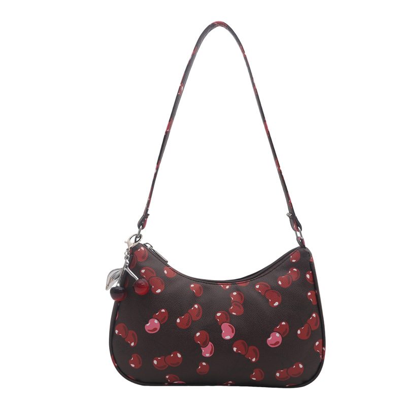 Cherry Print Crossbody Shoulder Bag view 9