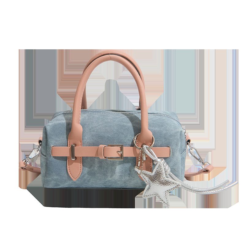 Designer Small Square Crossbody Top-Handle Bag view 5