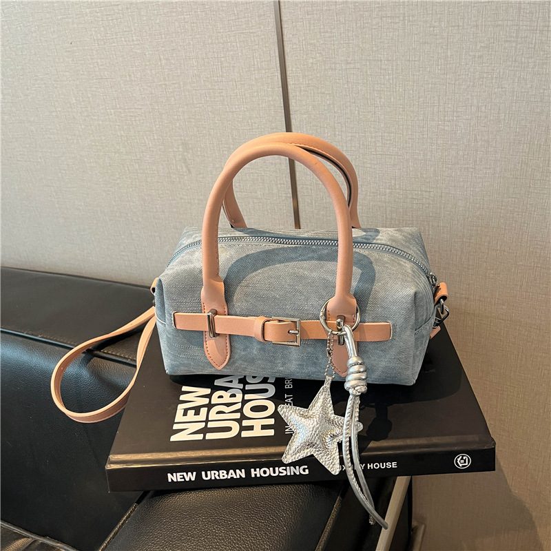 Designer Small Square Crossbody Top-Handle Bag view 6