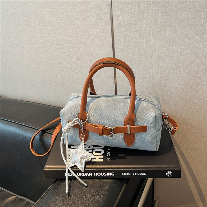 Designer Small Square Crossbody Top-Handle Bag view 7