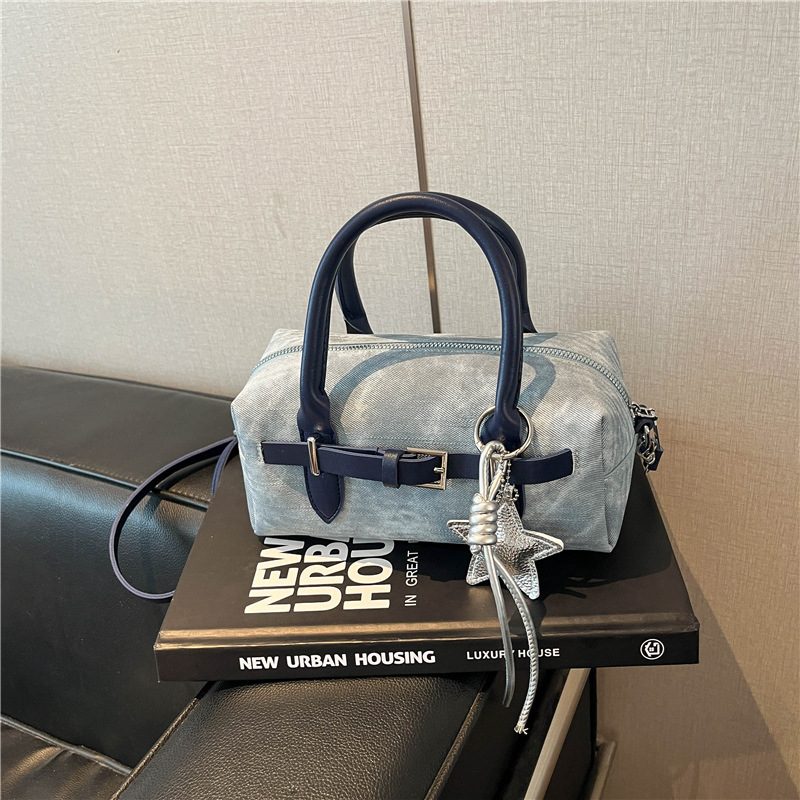 Designer Small Square Crossbody Top-Handle Bag view 8