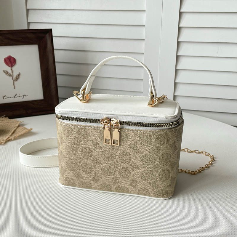 Printed Box Chain Crossbody Top-Handle Bag view 4