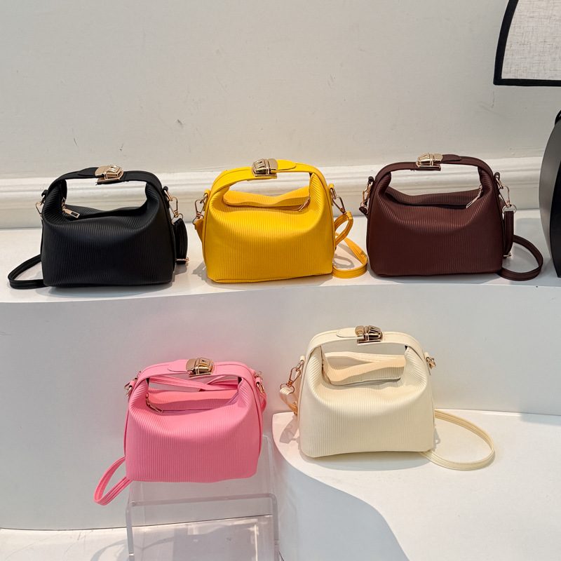 Vintage Small Square Crossbody Top-Handle Bag