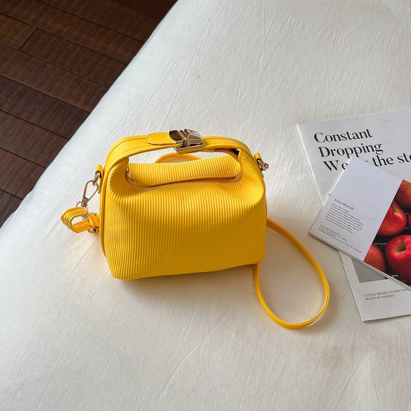 Vintage Small Square Crossbody Top-Handle Bag view 4