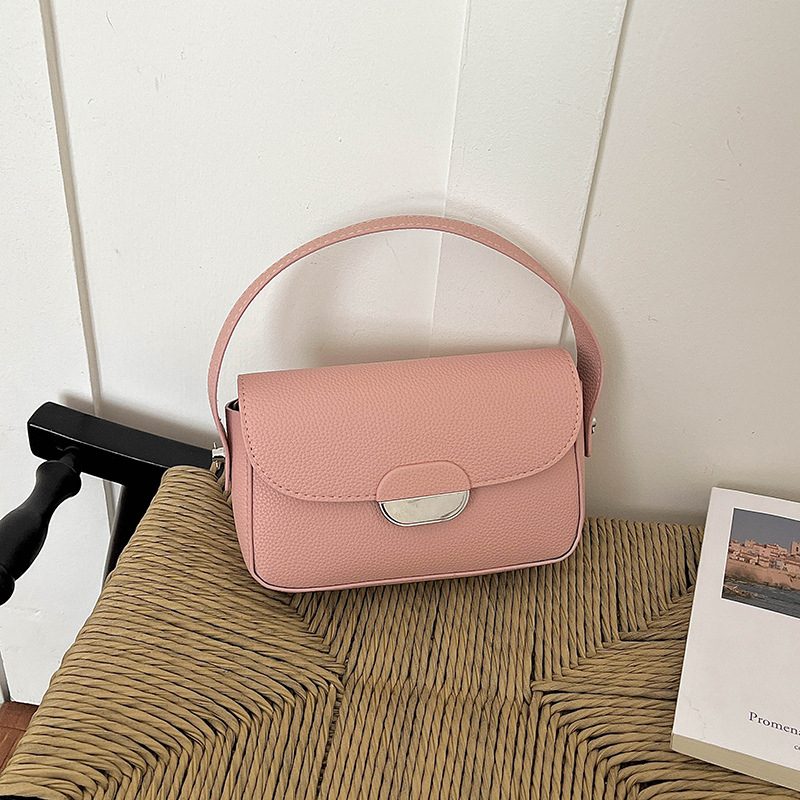 Minimalist Top-Handle Square Crossbody Bag view 10