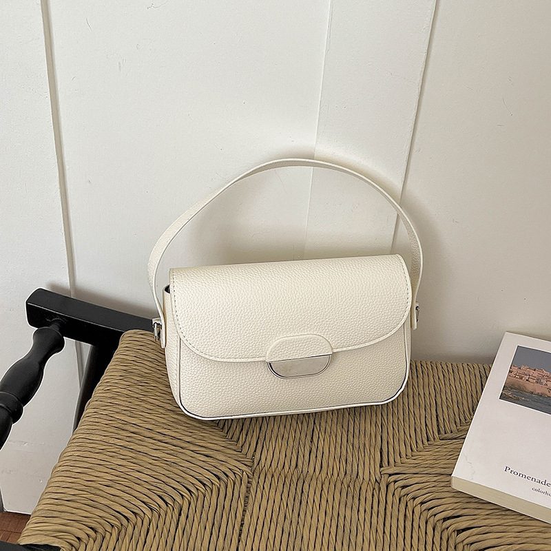 Minimalist Top-Handle Square Crossbody Bag view 2