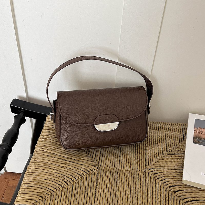 Minimalist Top-Handle Square Crossbody Bag view 6