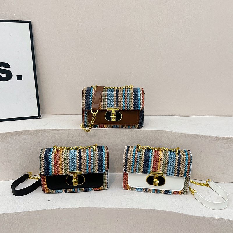 Vintage Chain Square Crossbody Bag