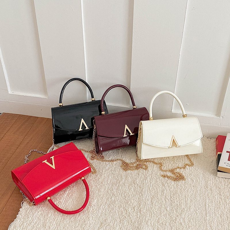 Designer Square Top-Handle Crossbody Bag