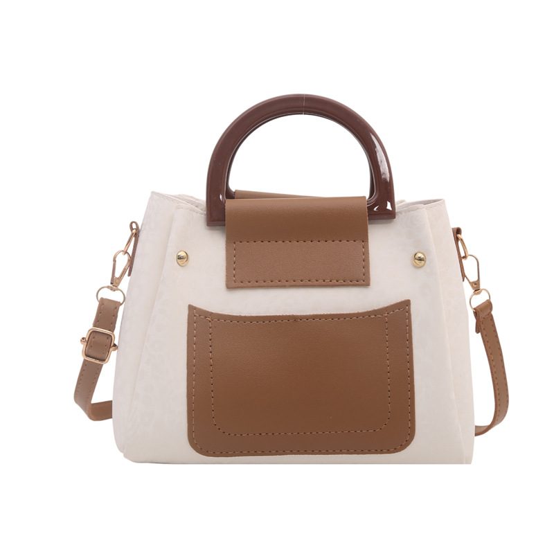Two-Tone Top-Handle Crossbody Bag view 6