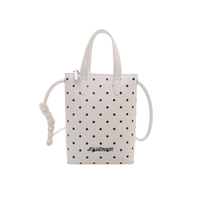 Polka Dot Print Top-Handle Crossbody Bag view 10