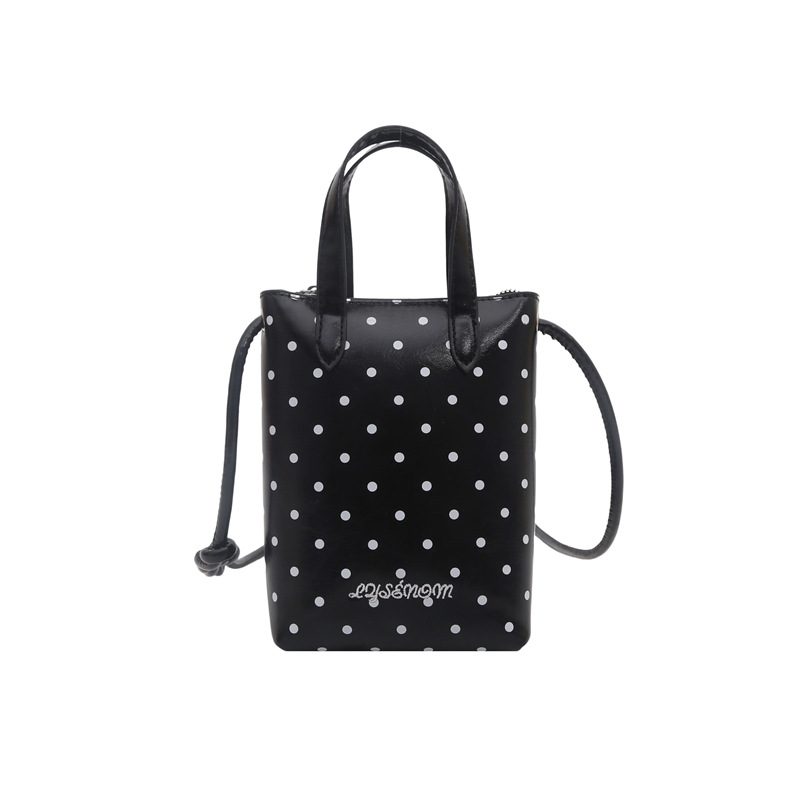Polka Dot Print Top-Handle Crossbody Bag view 11
