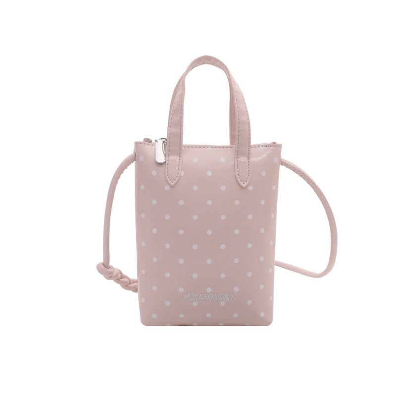 Polka Dot Print Top-Handle Crossbody Bag view 9