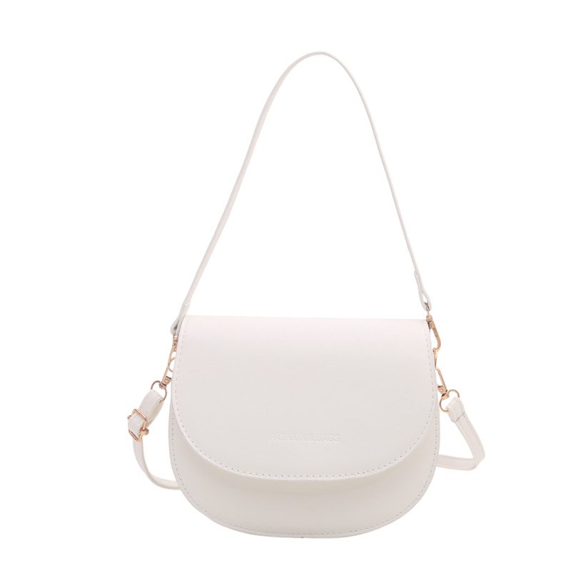 Vintage Textured Saddle Crossbody Bag view 6