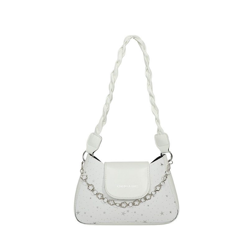 Macaron Star Print Square Crossbody Bag view 5