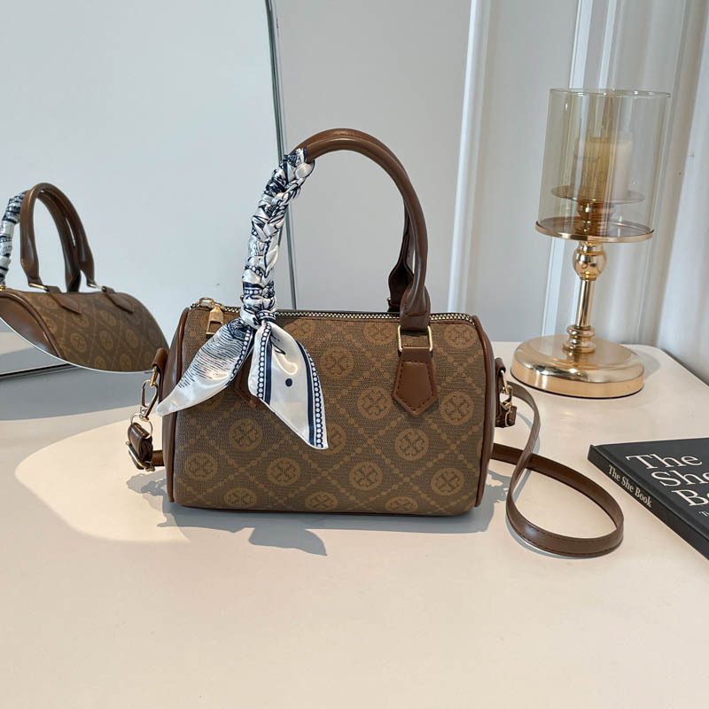 Tas Crossbody Boston dengan Pegangan Atas Vintage view 3