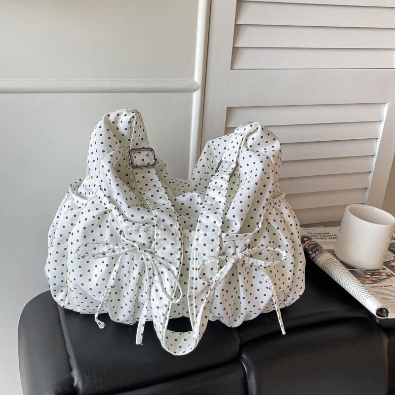 Polka Dot Casual Crossbody Tote Bag view 2