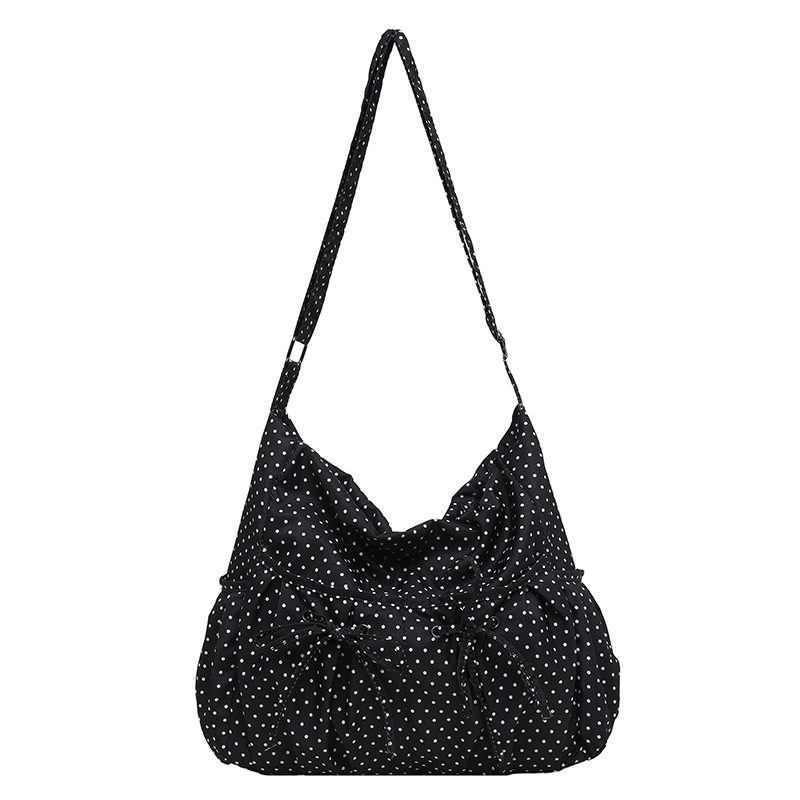 Polka Dot Casual Crossbody Tote Bag view 6
