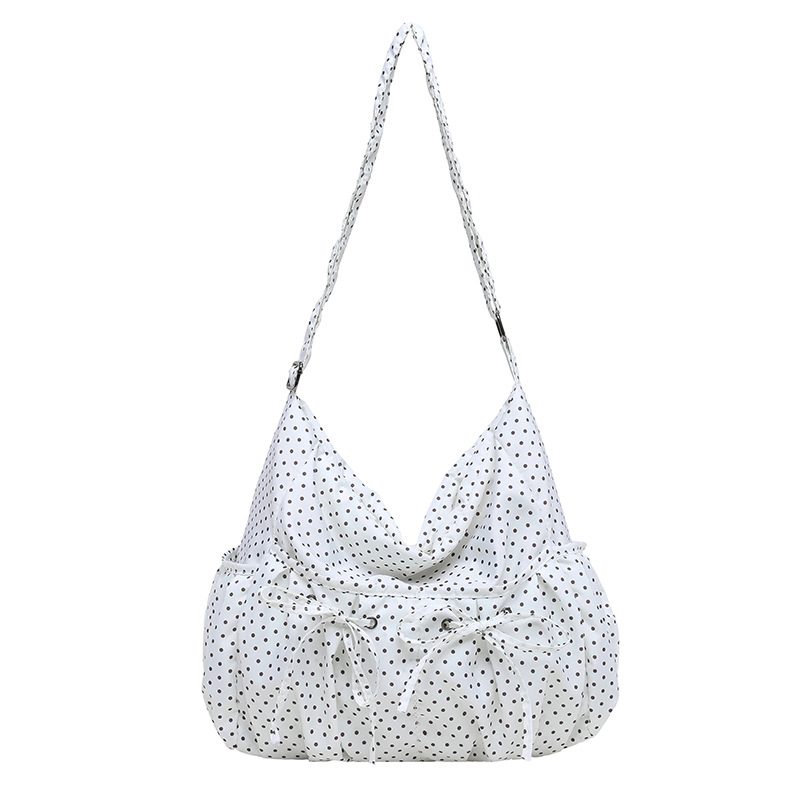Polka Dot Casual Crossbody Tote Bag view 7