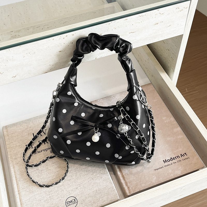 Ruched Chain Crossbody Bag view 2