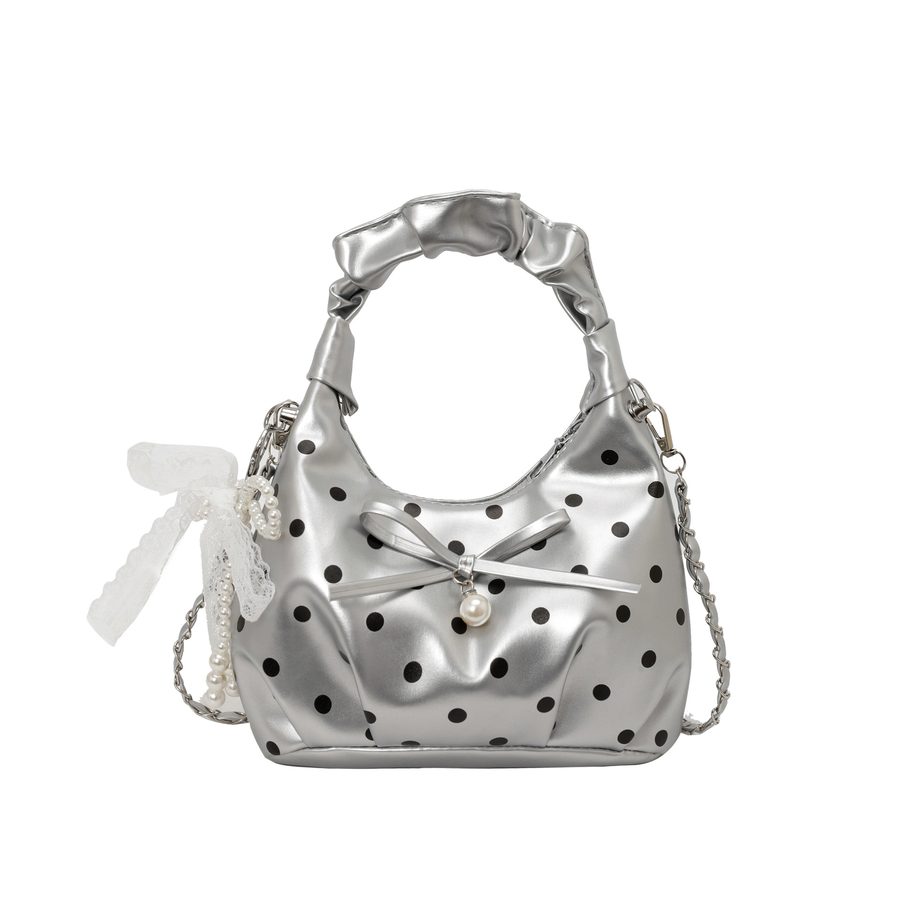 Ruched Chain Crossbody Bag view 8