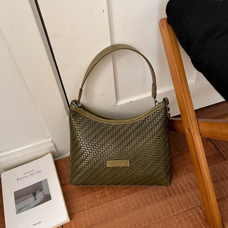 Woven Texture Crossbody Tote Bag view 2