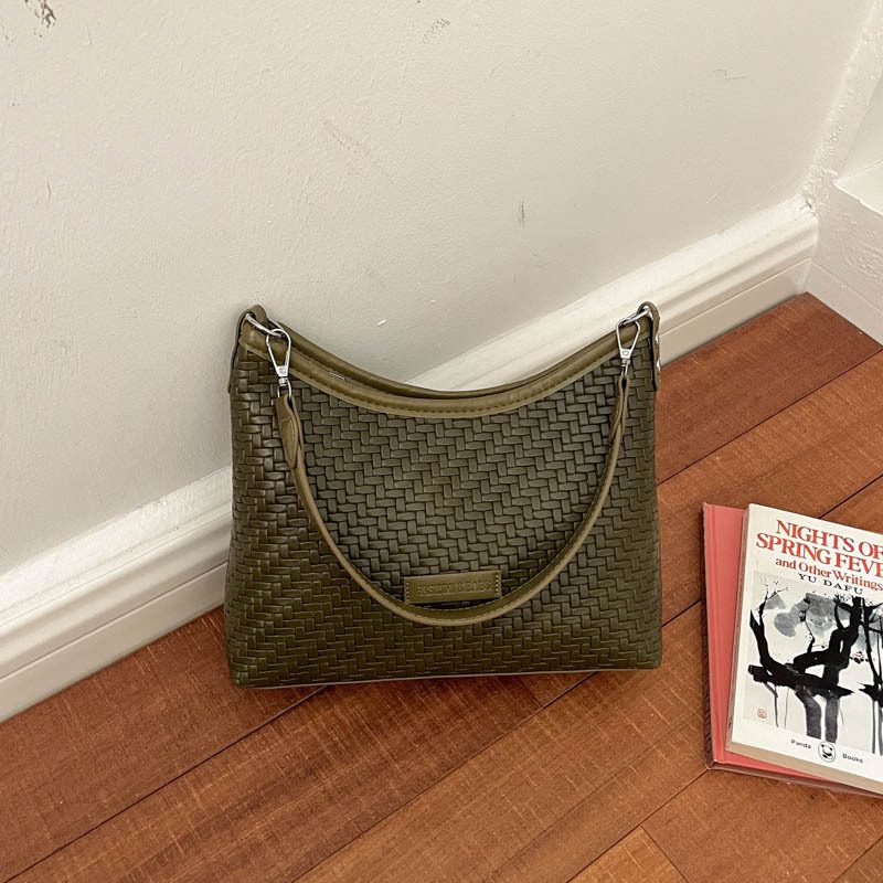 Woven Texture Crossbody Tote Bag view 6