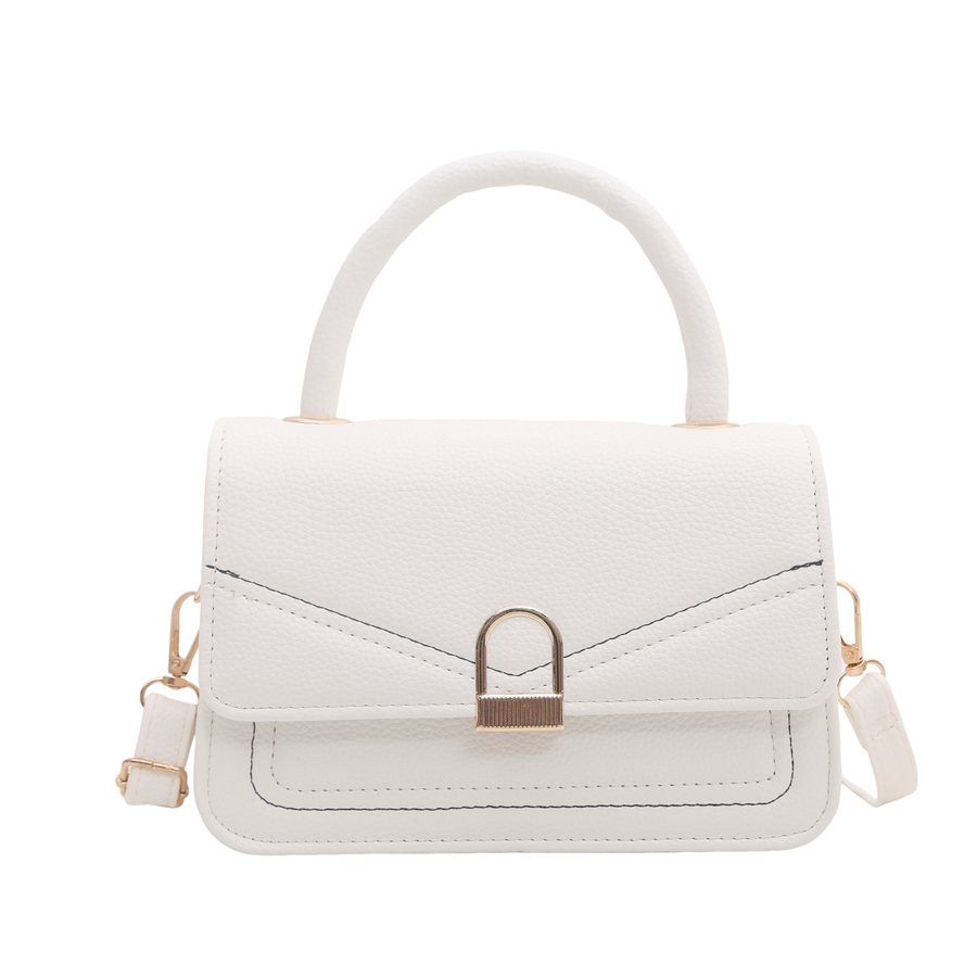 Sac bandoulière carré minimaliste uni view 10