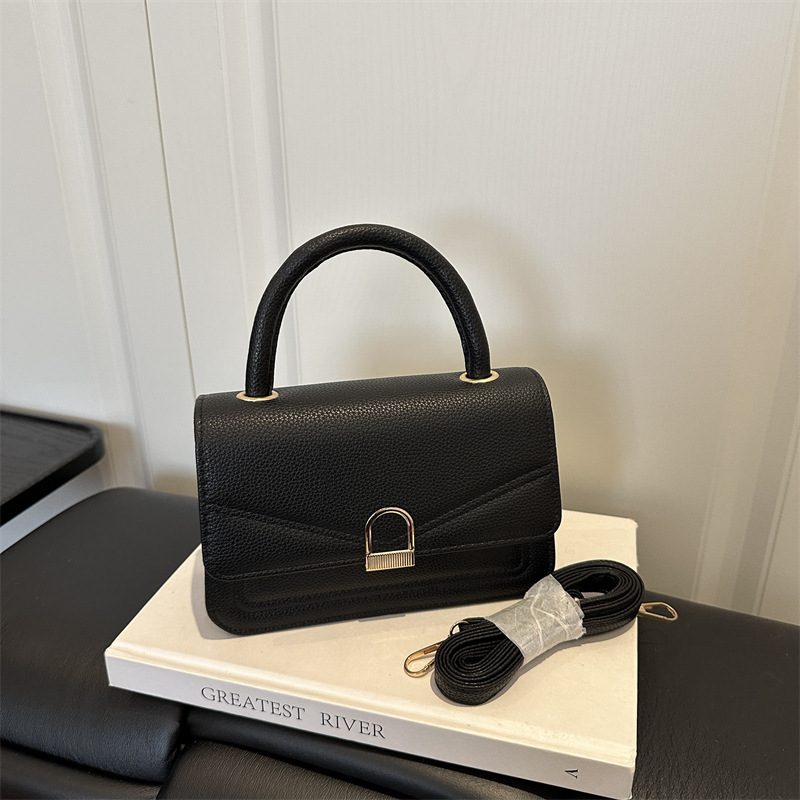 Sac bandoulière carré minimaliste uni view 2
