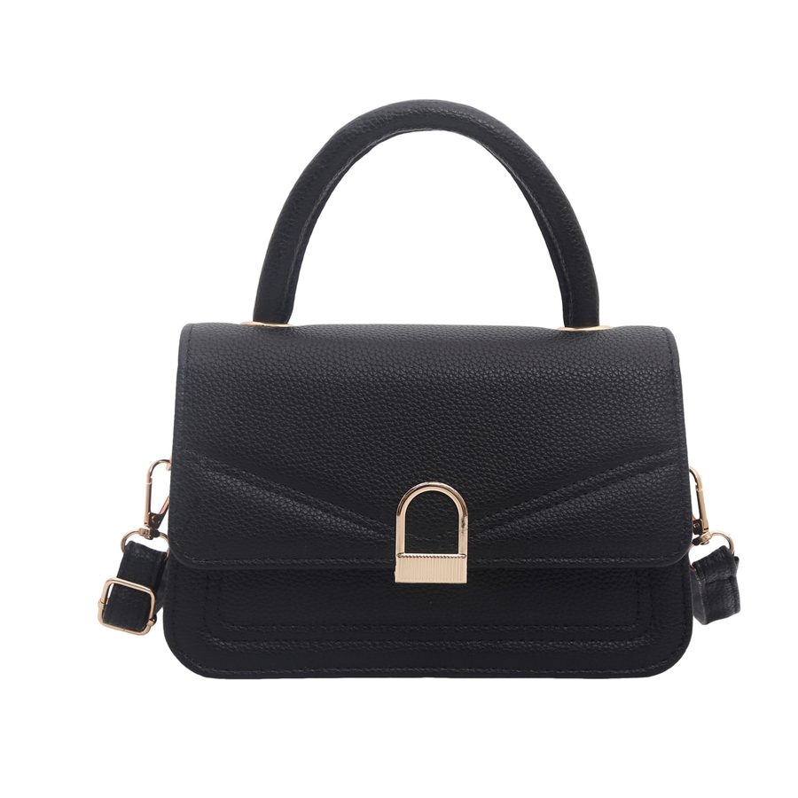 Sac bandoulière carré minimaliste uni view 5