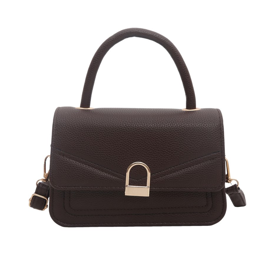 Sac bandoulière carré minimaliste uni view 6