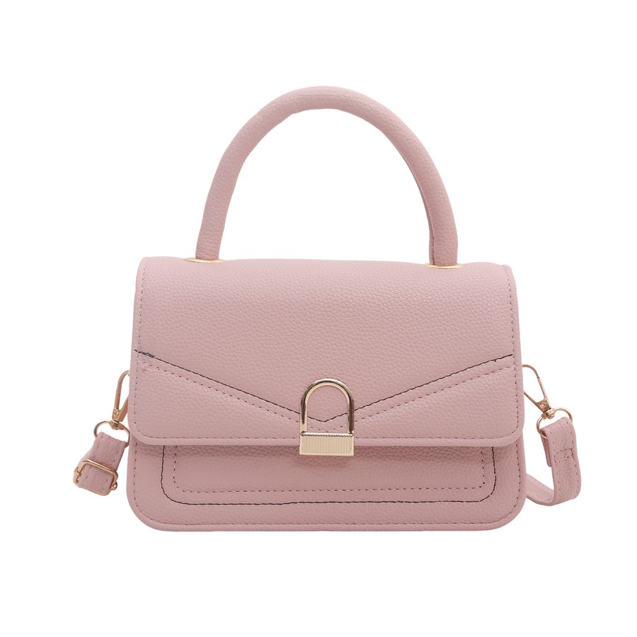 Sac bandoulière carré minimaliste uni view 9