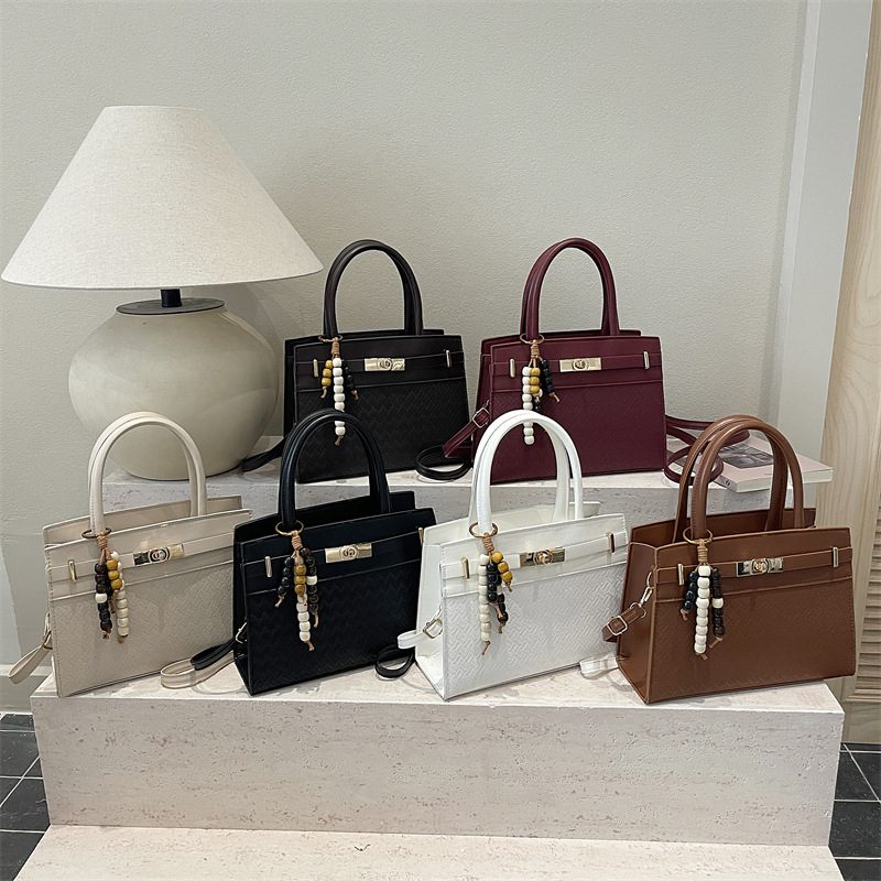 Minimalist Square Top-Handle Shoulder Bag
