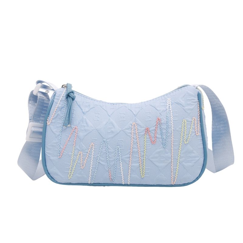 Embroidered Chain Shoulder Crossbody Bag view 5