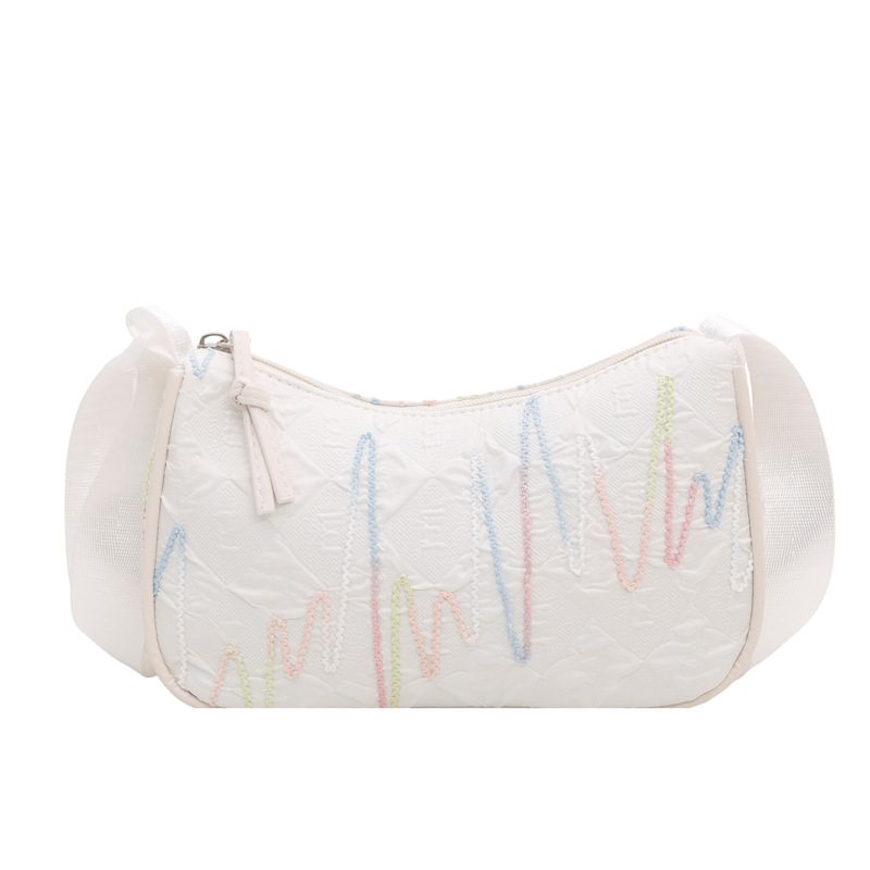 Embroidered Chain Shoulder Crossbody Bag view 6
