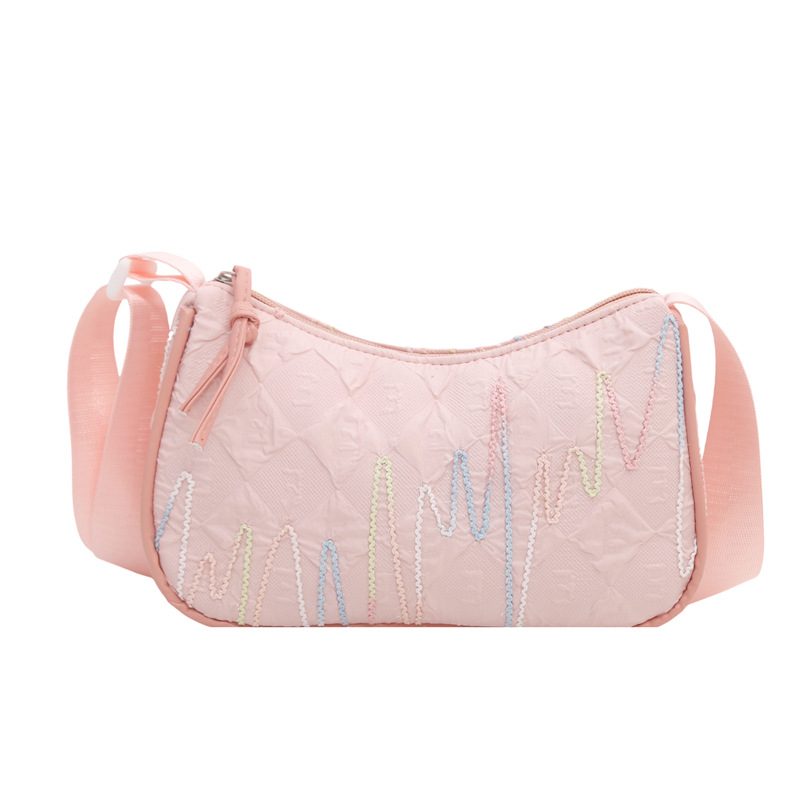 Embroidered Chain Shoulder Crossbody Bag view 7