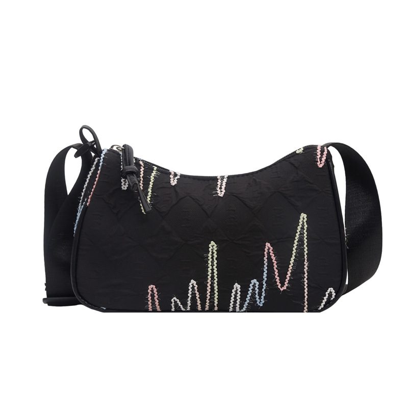 Embroidered Chain Shoulder Crossbody Bag view 9