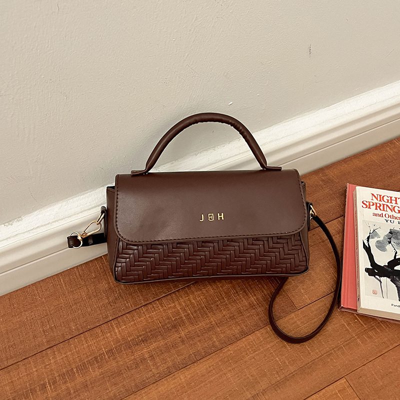 Retro Square Top-Handle Crossbody Bag view 6