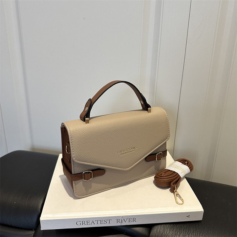 Color Block Square Top-Handle Crossbody Bag view 2