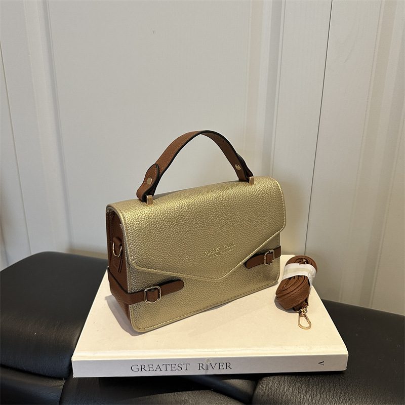 Color Block Square Top-Handle Crossbody Bag view 3