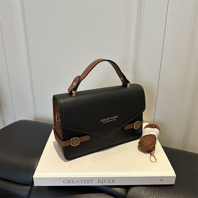 Color Block Square Top-Handle Crossbody Bag view 4