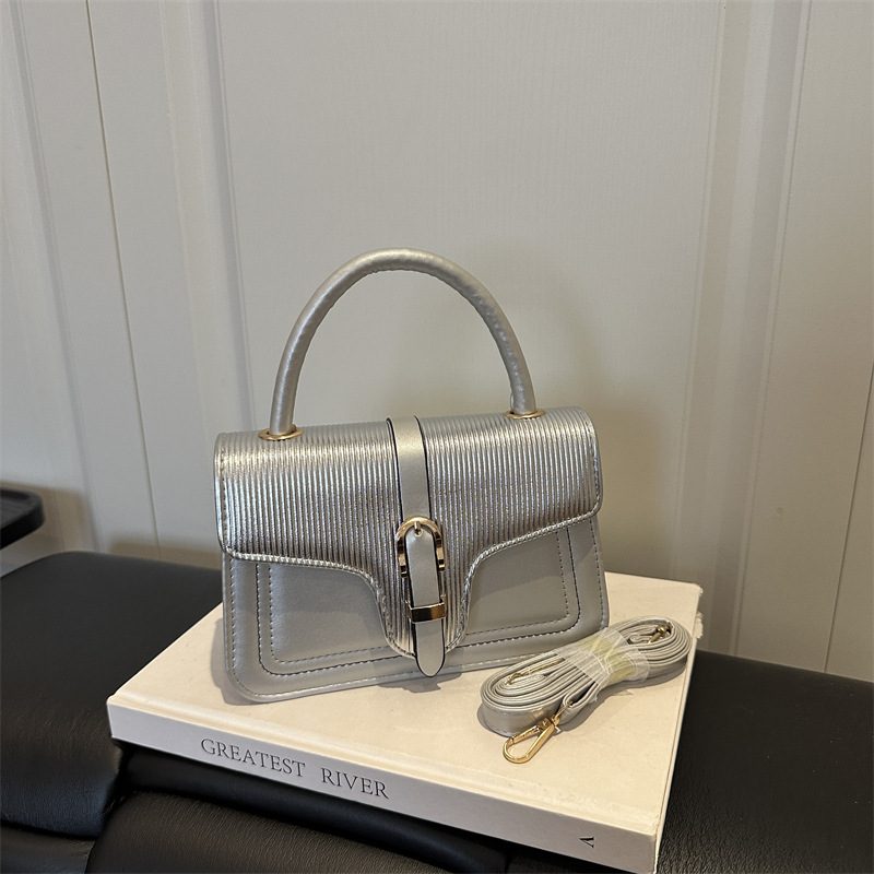 Square Top-Handle Crossbody Shoulder Bag view 3