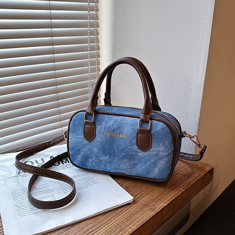 Vintage Boston Crossbody Top-Handle Bag Large Capacity view 3